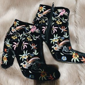 Floral Embroidered Boots